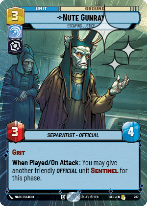 Nute Gunray — Escaping Justice