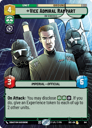 Vice Admiral Rampart — On Schedule