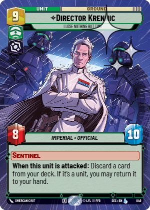 Director Krennic — I Lose Nothing But Time