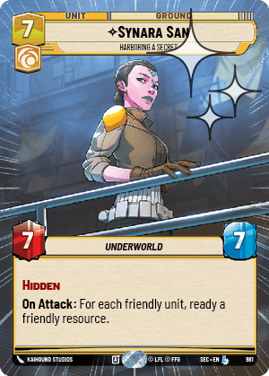 Synara San — Harboring a Secret