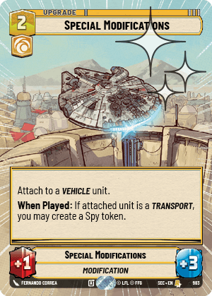 Special Modifications
