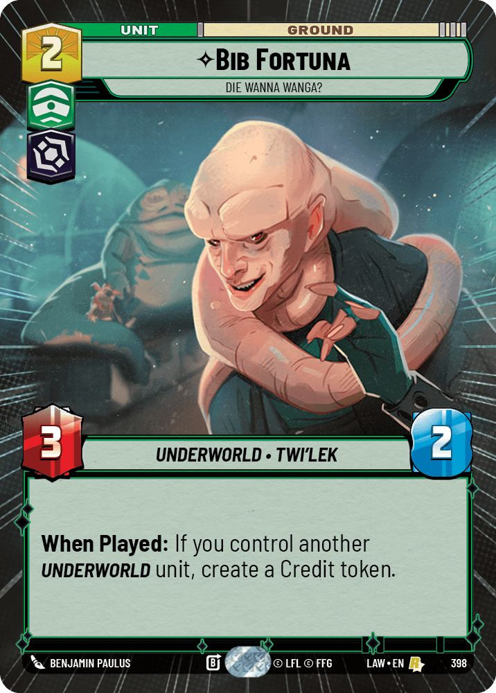 Bib Fortuna — Die Wanna Wanga?
