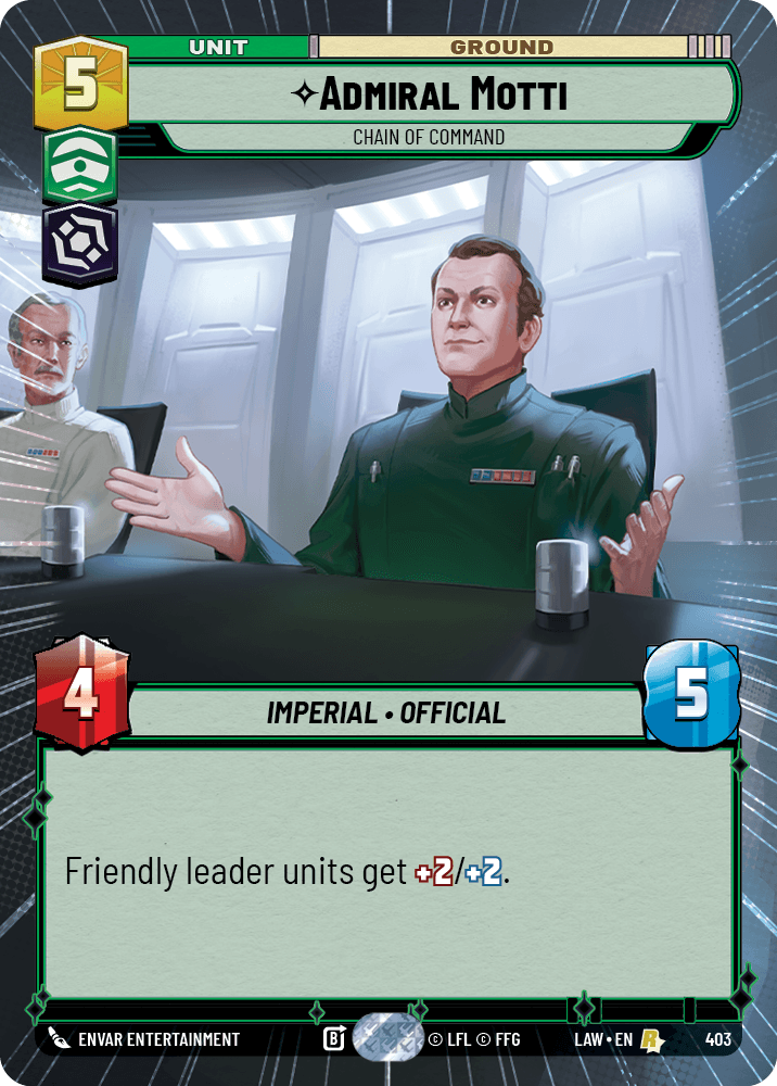 Admiral Motti — Chain of Command