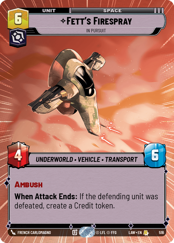 Fett's Firespray — In Pursuit