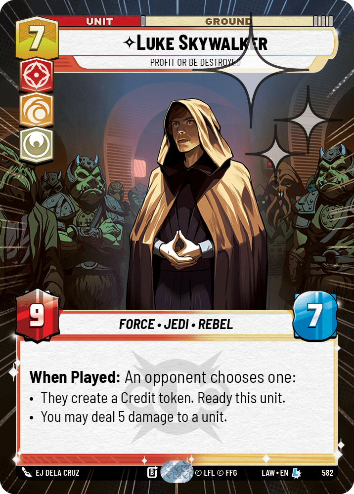 Luke Skywalker — Profit or Be Destroyed