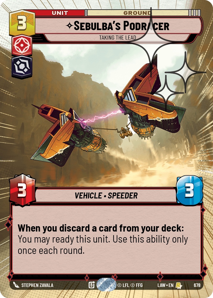 Sebulba's Podracer — Taking the Lead