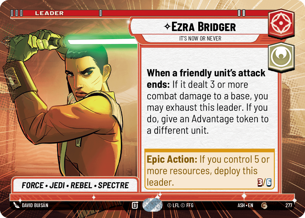 Ezra Bridger — It's Now or Never