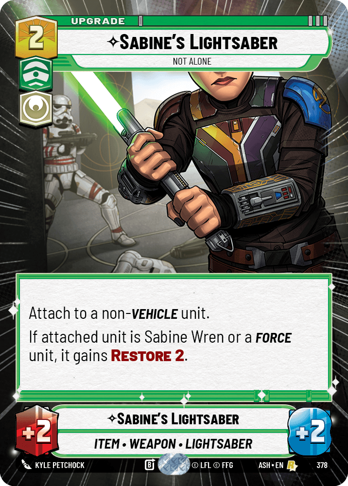 Sabine's Lightsaber — Not Alone