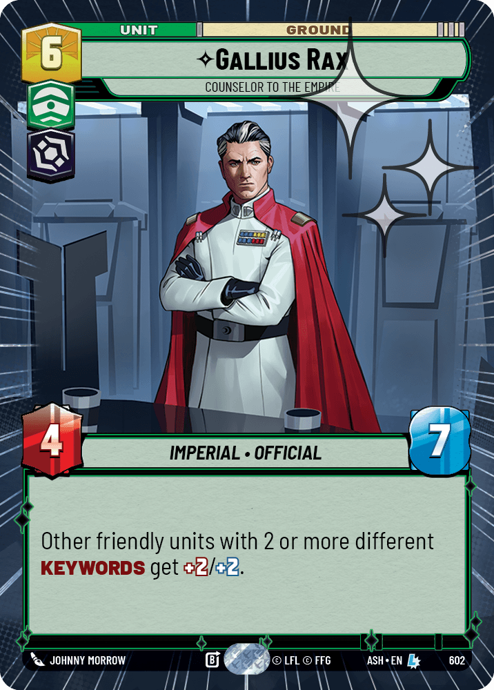 Gallius Rax — Counselor to the Empire