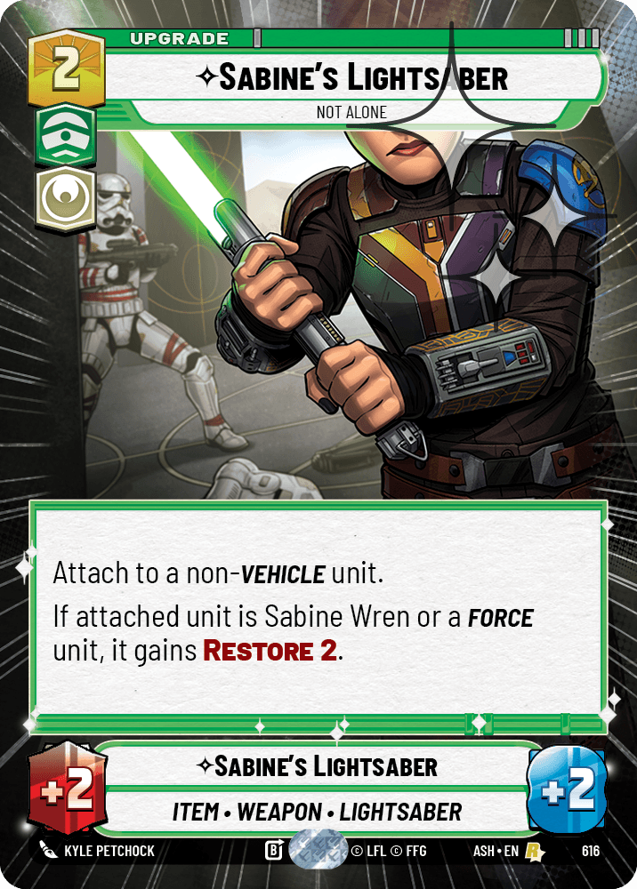 Sabine's Lightsaber — Not Alone