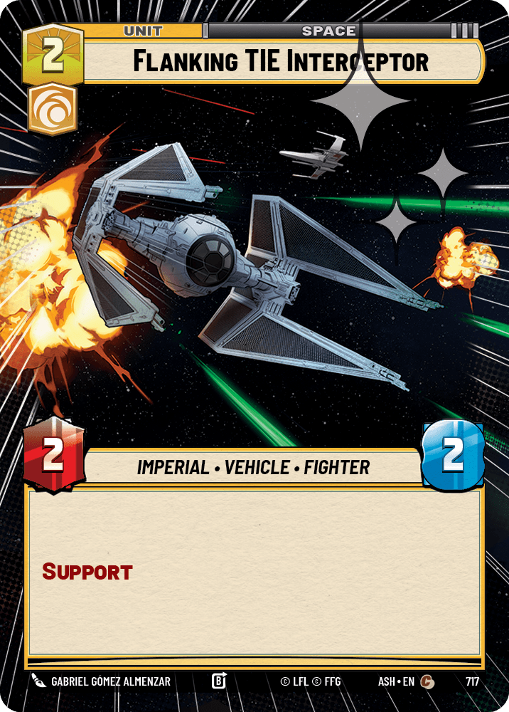 Flanking TIE Interceptor