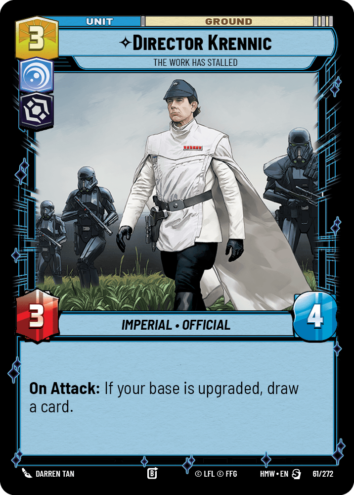 Director Krennic — The Work Has Stalled
