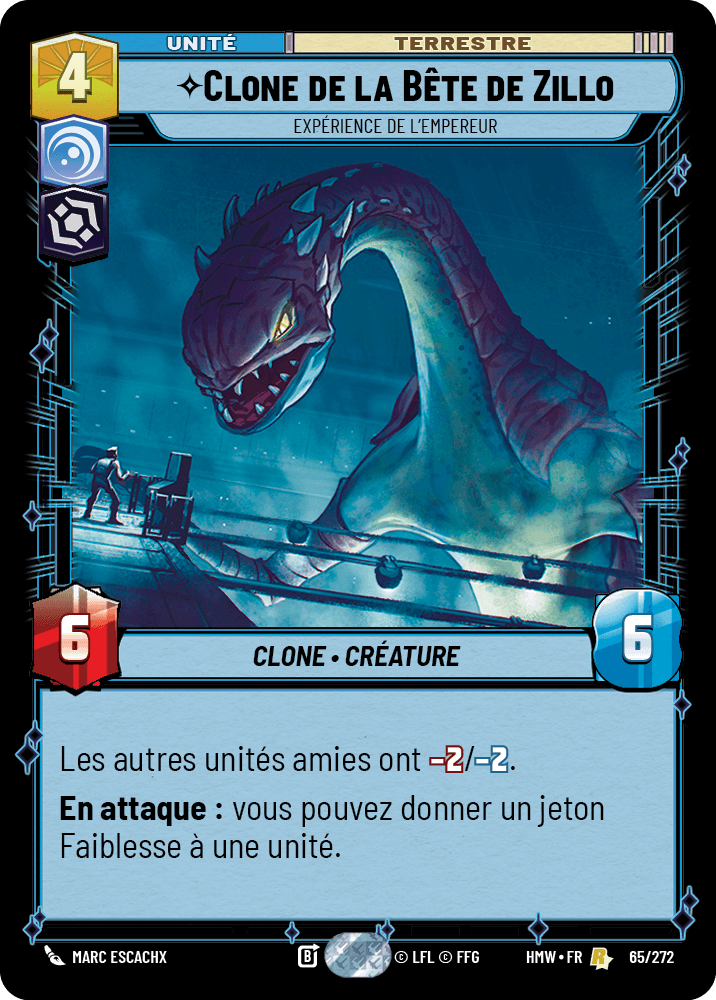Clone de la Bête de Zillo, Expérience De L'Empereur