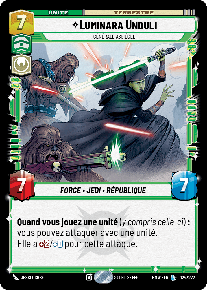 Luminara Unduli, Générale Assiégée