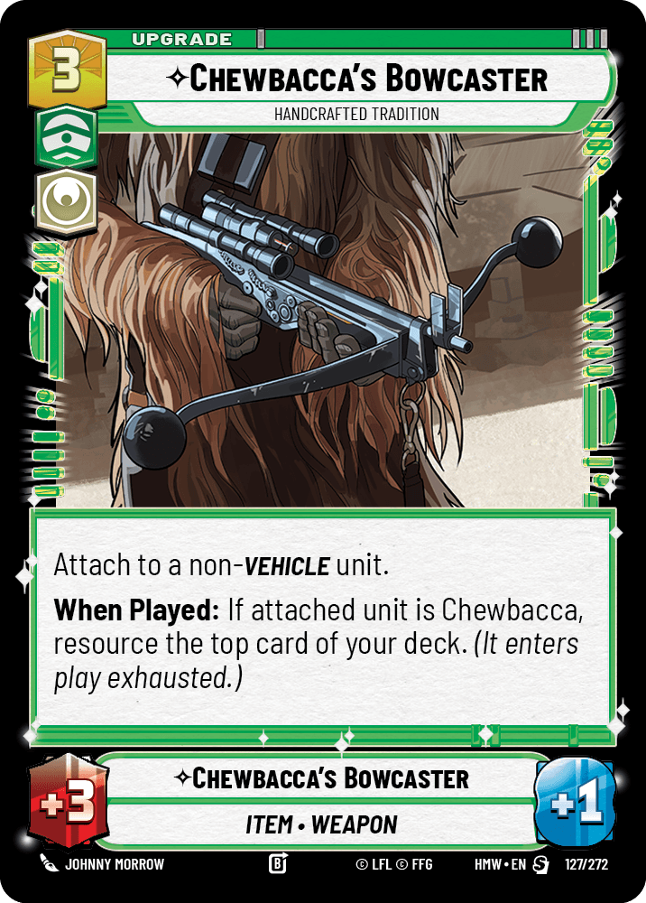 Chewbacca's Bowcaster — Handcrafted Tradition