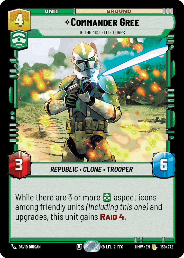 Commander Gree — Of the 41st Elite Corps