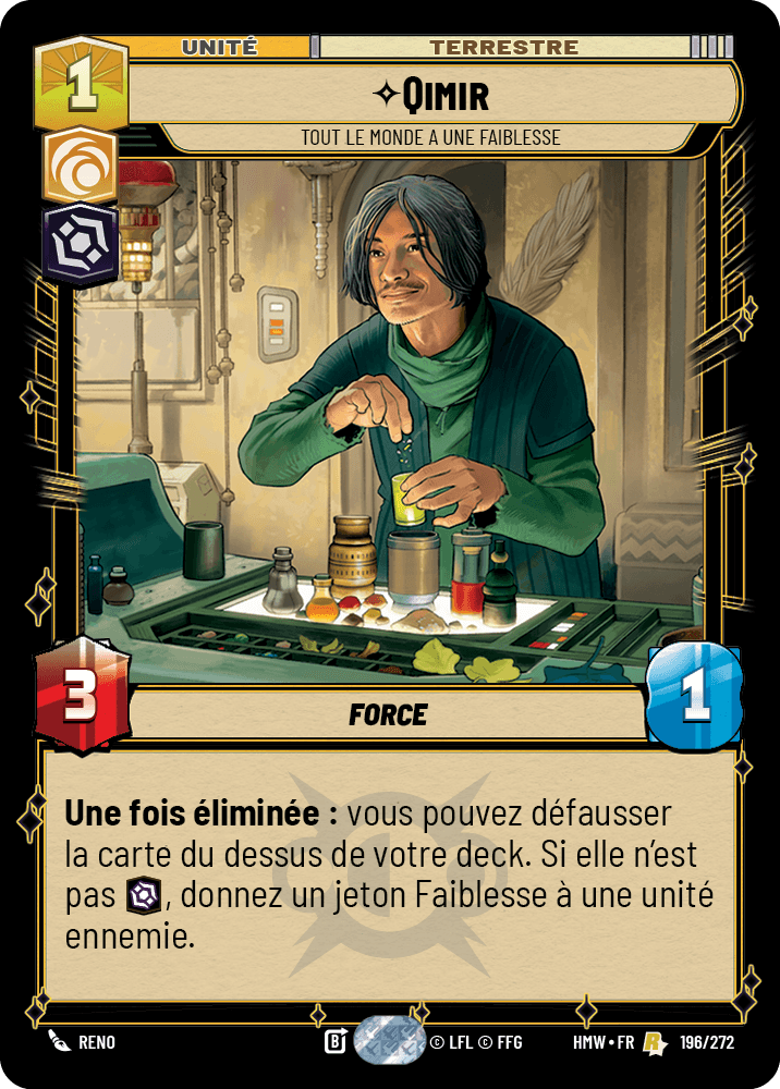 Qimir, Tout Le Monde A Une Faiblesse