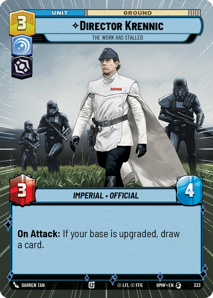 Director Krennic — The Work Has Stalled