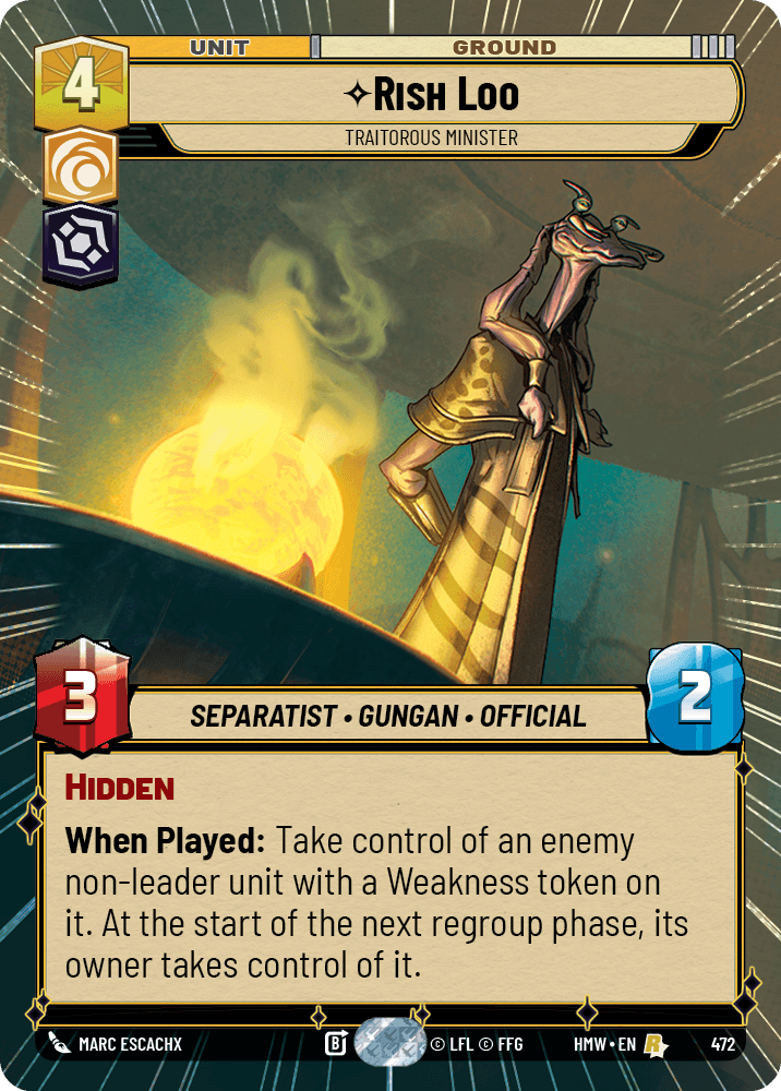 Rish Loo — Traitorous Minister