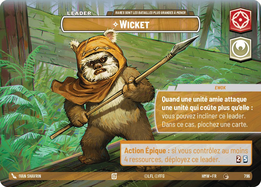 Wicket, Rares Sont Les Batailles Plus Grandes À Mener