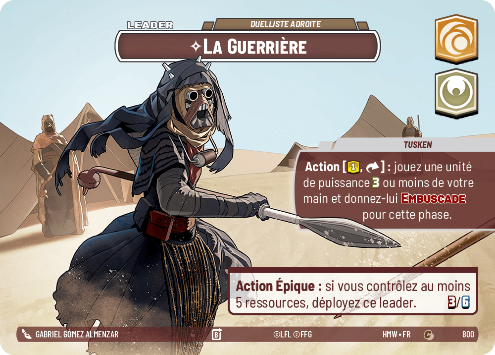 La Guerrière, Duelliste Adroite