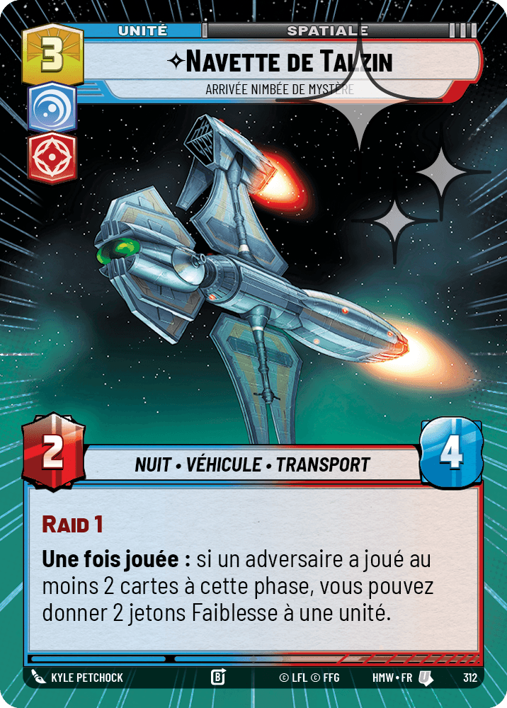 Navette de Talzin, Arrivée Nimbée De Mystère