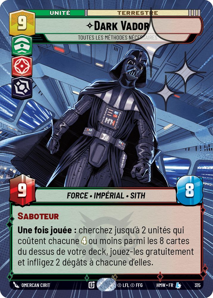 Dark Vador, Toutes Les Méthodes Nécessaires
