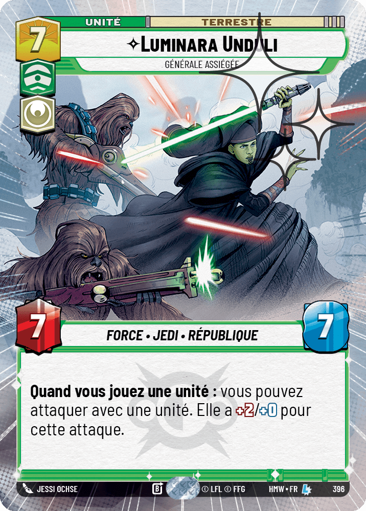 Luminara Unduli, Générale Assiégée