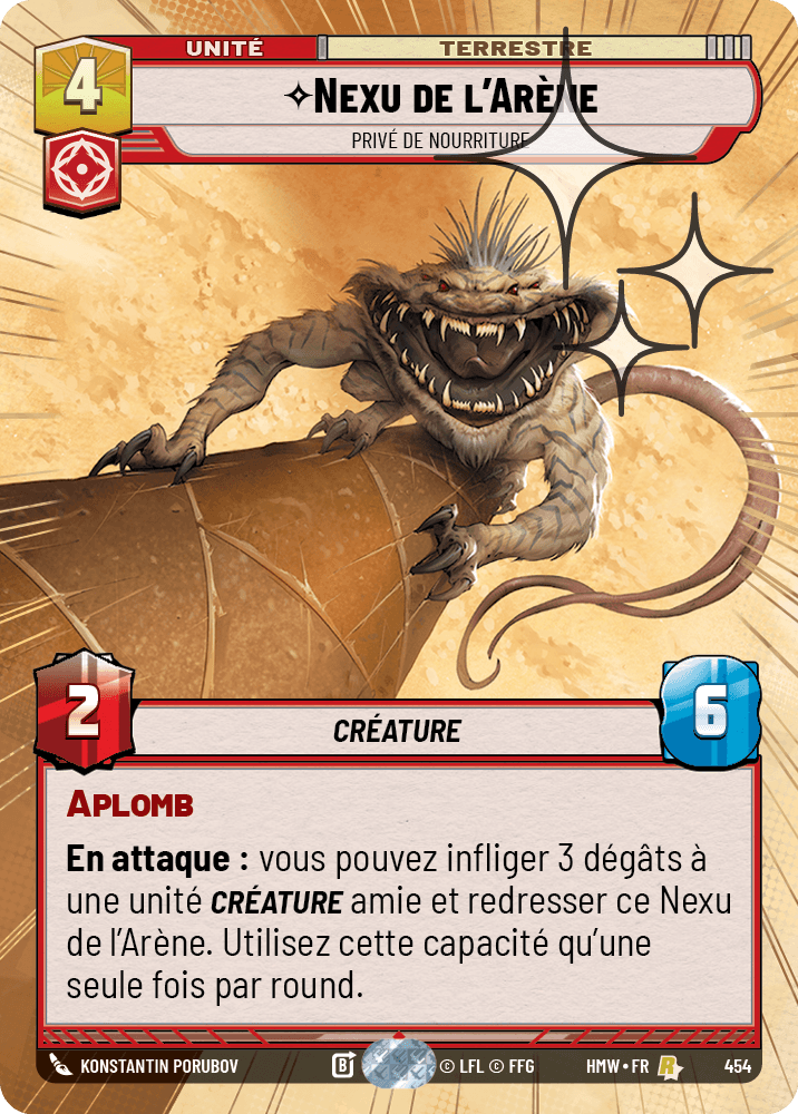Nexu de l'Arène, Privé De Nourriture
