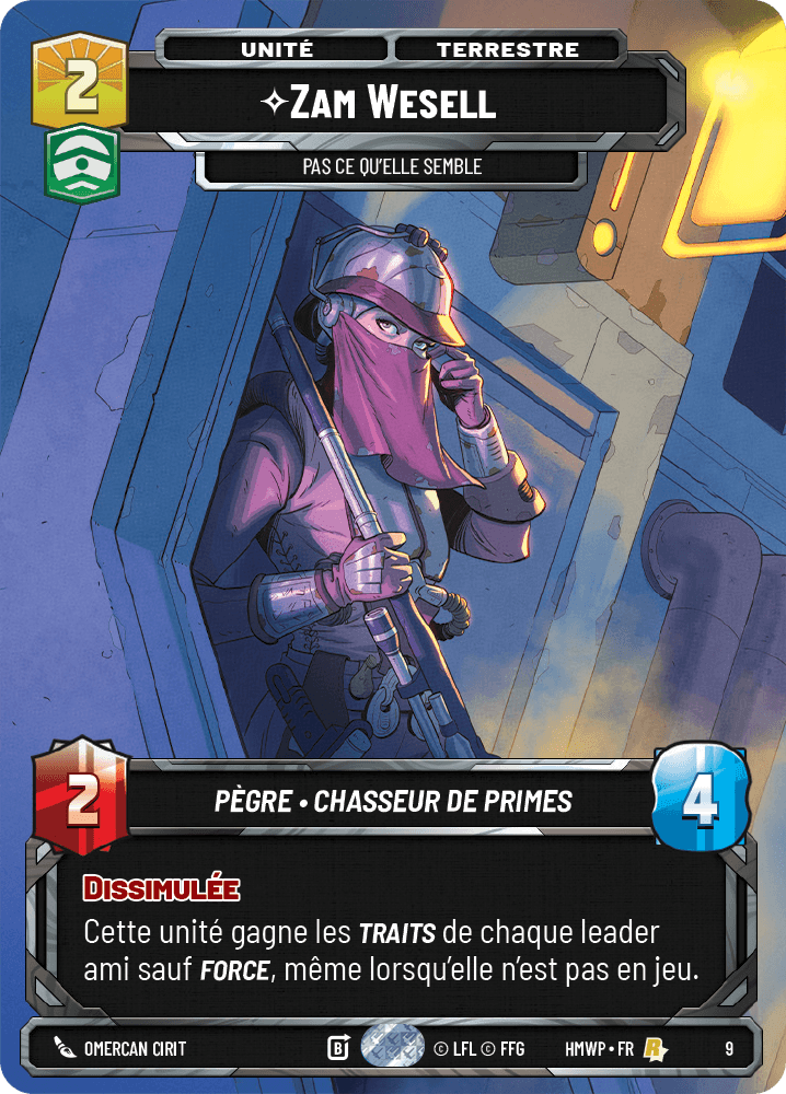 Zam Wesell, Pas Ce Qu'Elle Semble