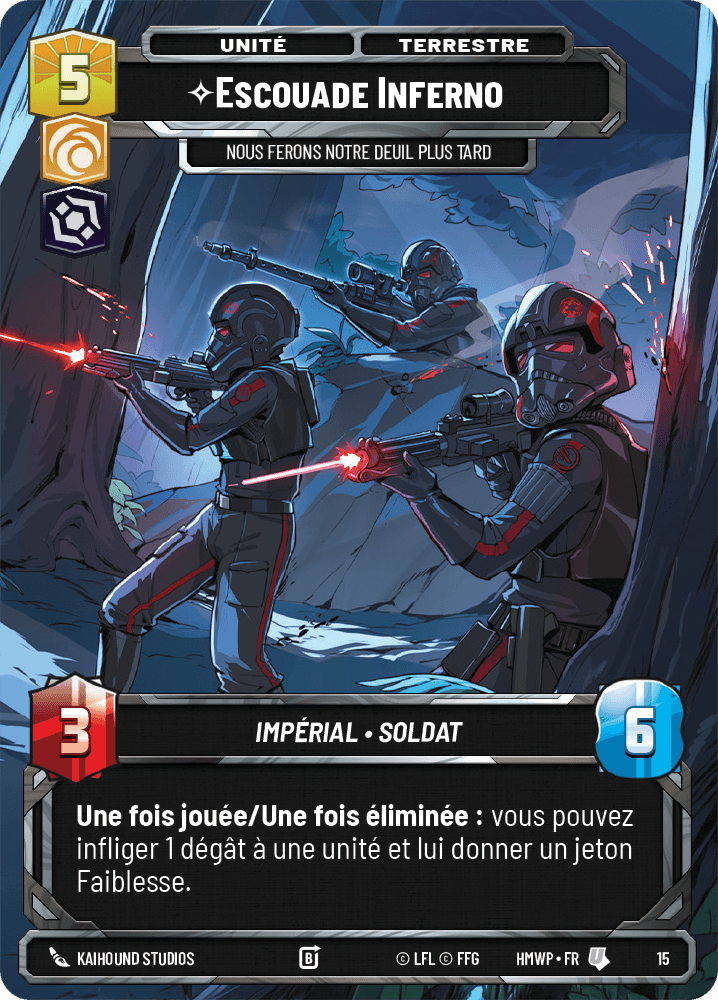 Escouade Inferno, Nous Ferons Notre Deuil Plus Tard