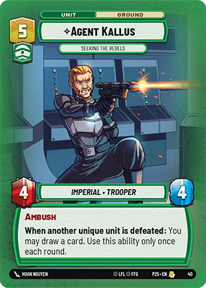 Agent Kallus — Seeking the Rebels