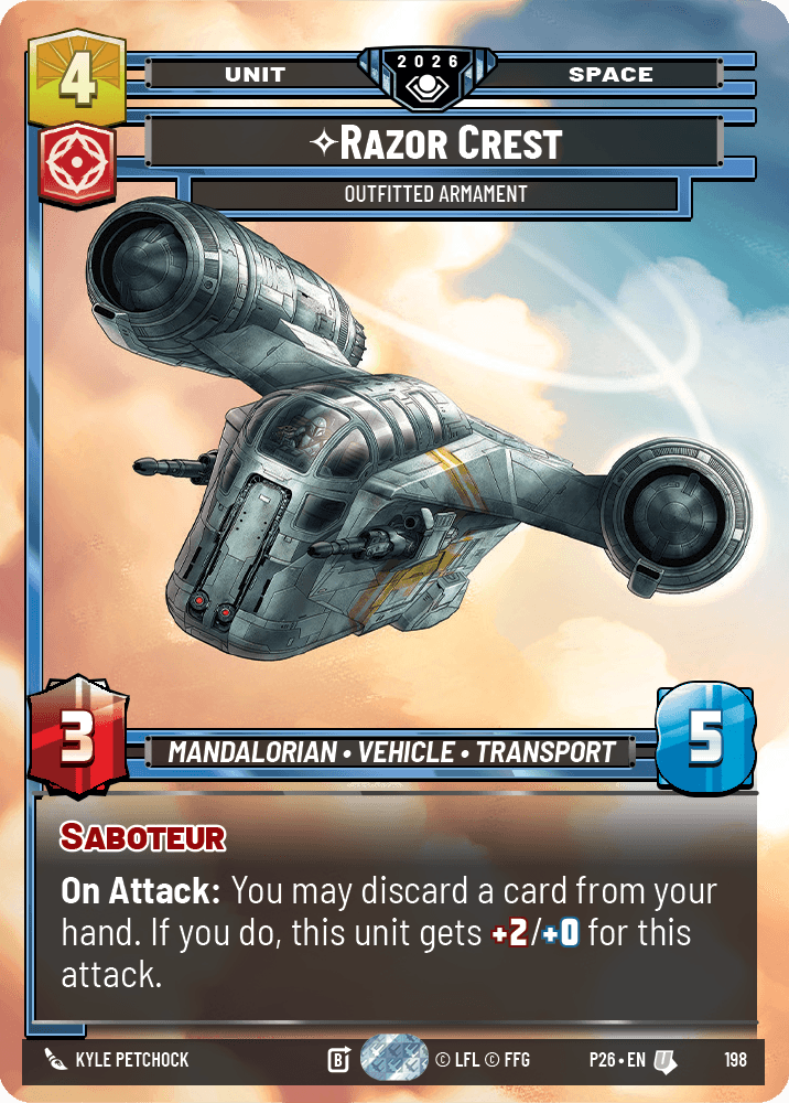 Razor Crest, Outfitted Armament