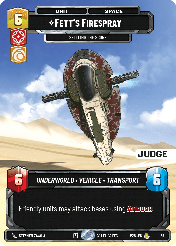 Fett's Firespray — Settling the Score