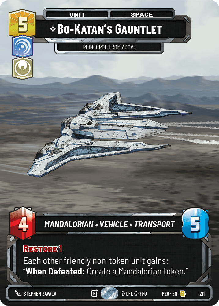 Bo-Katan's Gauntlet, Reinforce from Above
