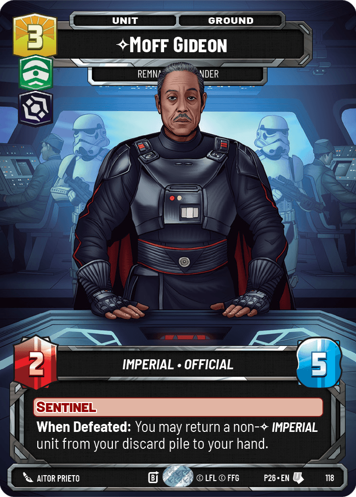 Moff Gideon, Remnant Commander