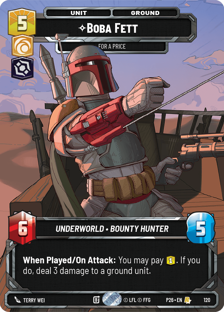 Boba Fett, For a Price