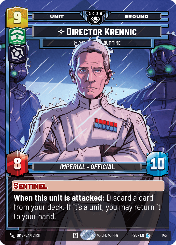 Director Krennic, I Lose Nothing But Time