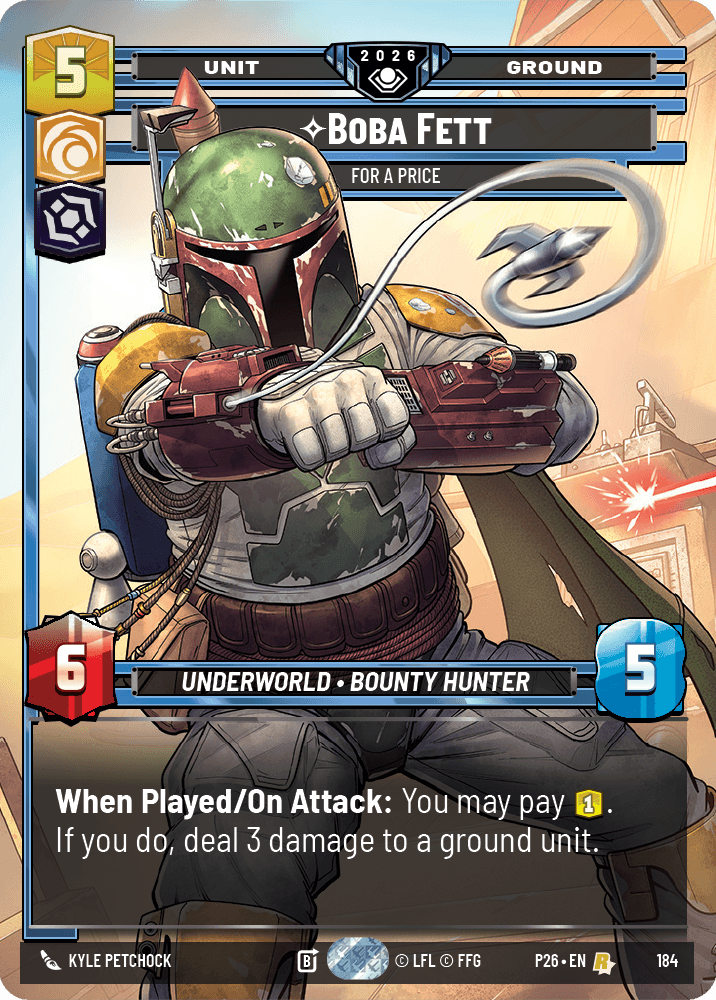Boba Fett, For a Price