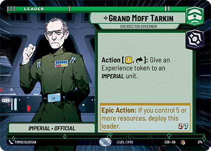 Grand Moff Tarkin — Oversector Governor