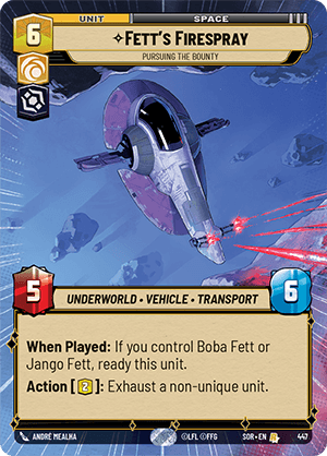 Fett's Firespray — Pursuing the Bounty