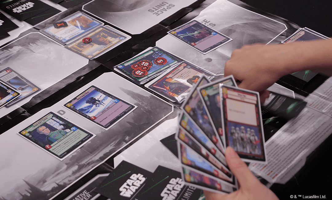 Joueurs Star Wars Unlimited lors d’un événement Competitive Play