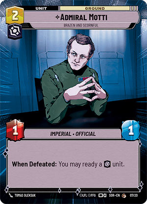Admiral Motti — Brazen and Scornful