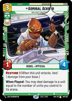 Admiral Ackbar SOR 97