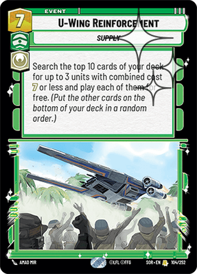 U-Wing Reinforcement SOR 104
