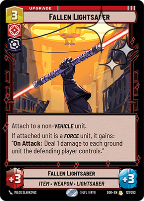Fallen Lightsaber SOR 137