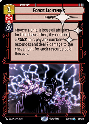 Force Lightning SOR 138
