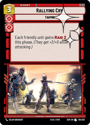Rallying Cry SOR 154