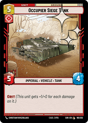 Occupier Siege Tank SOR 165