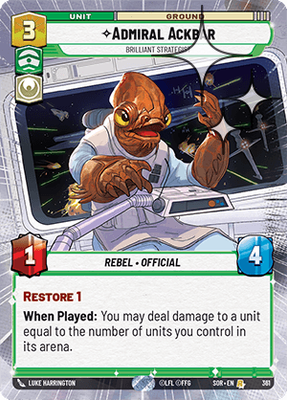 Admiral Ackbar SOR 361